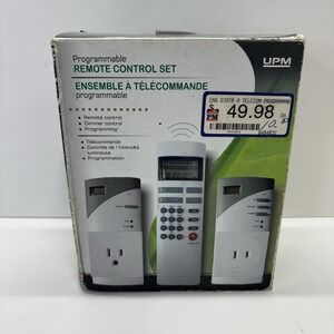 NEW UPM Prog Remote-Control - 2 Tocket Outlet‎ Dimmers with timer Home Lighting